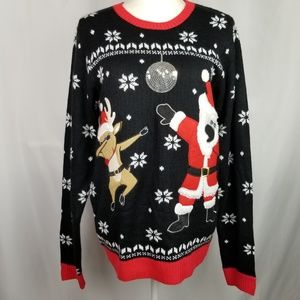 Jolly Sweaters Santa Dab Ugly Christmas Sweater